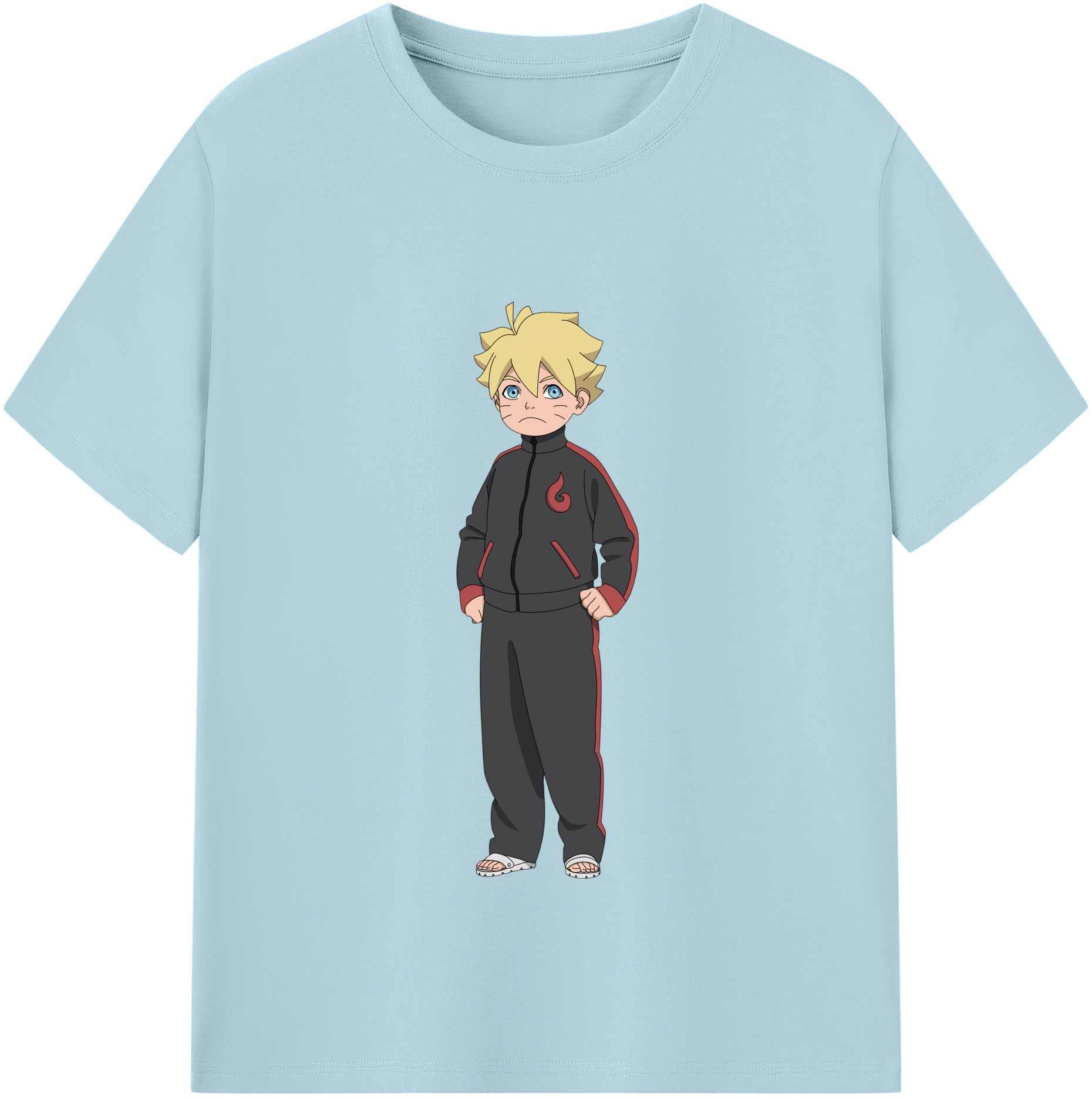 （画像用） NARUTO -ナルト- うずまき ボルト Uzumaki Boruto 綿100％半袖Tシャツ（フロントプリント）